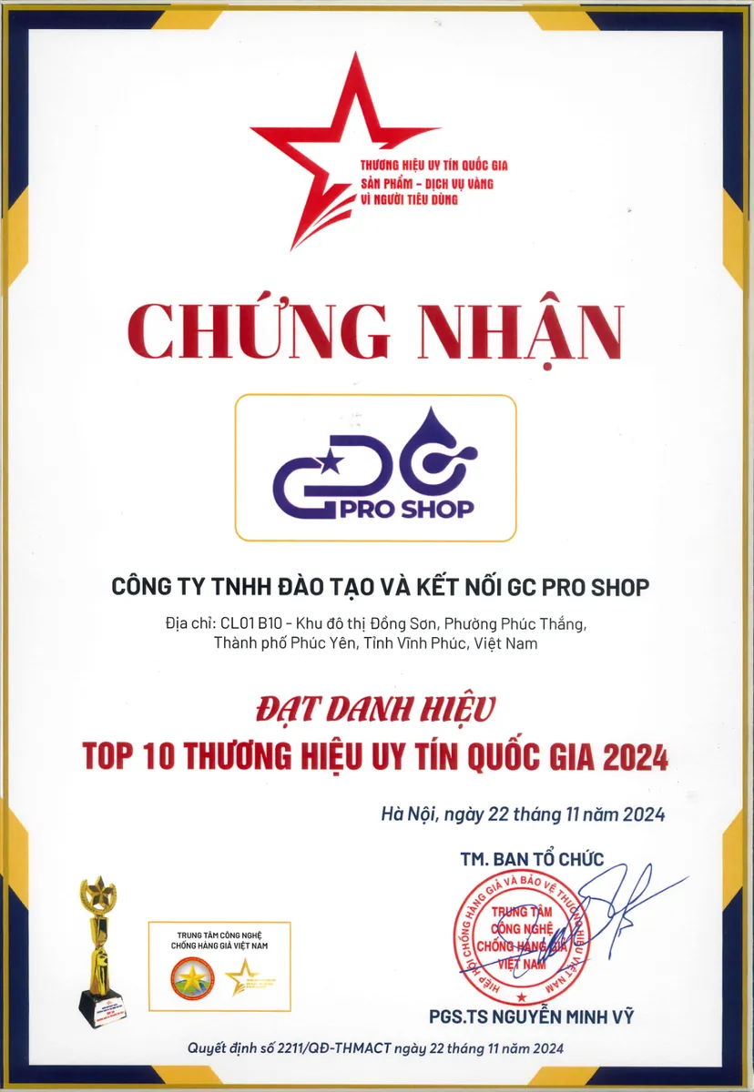 Top 10 Thương hiệu uy tín quốc gia 2024